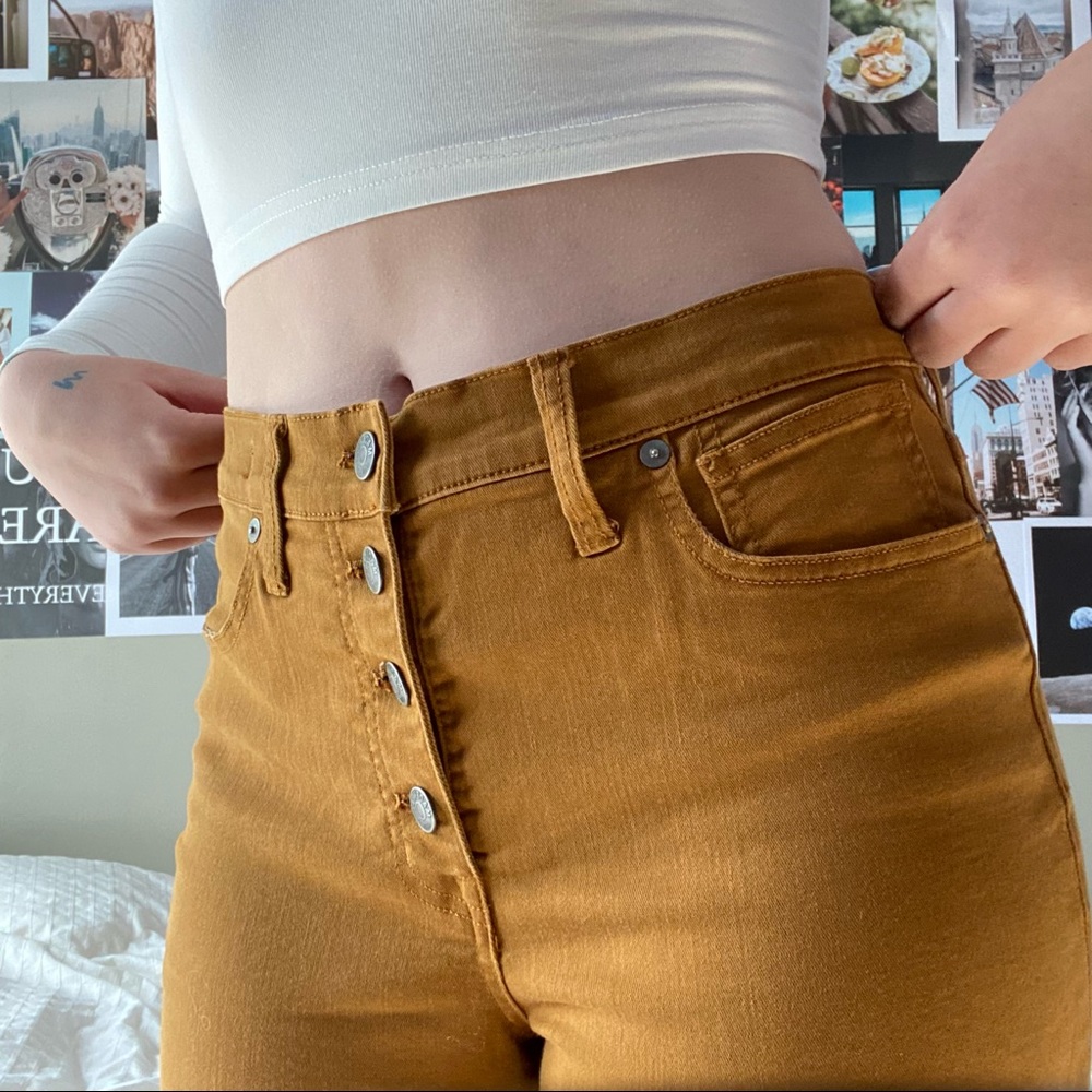 ☆☆ MADEWELL MUSTARD YELLOW SKINNY JEANS ☆☆
